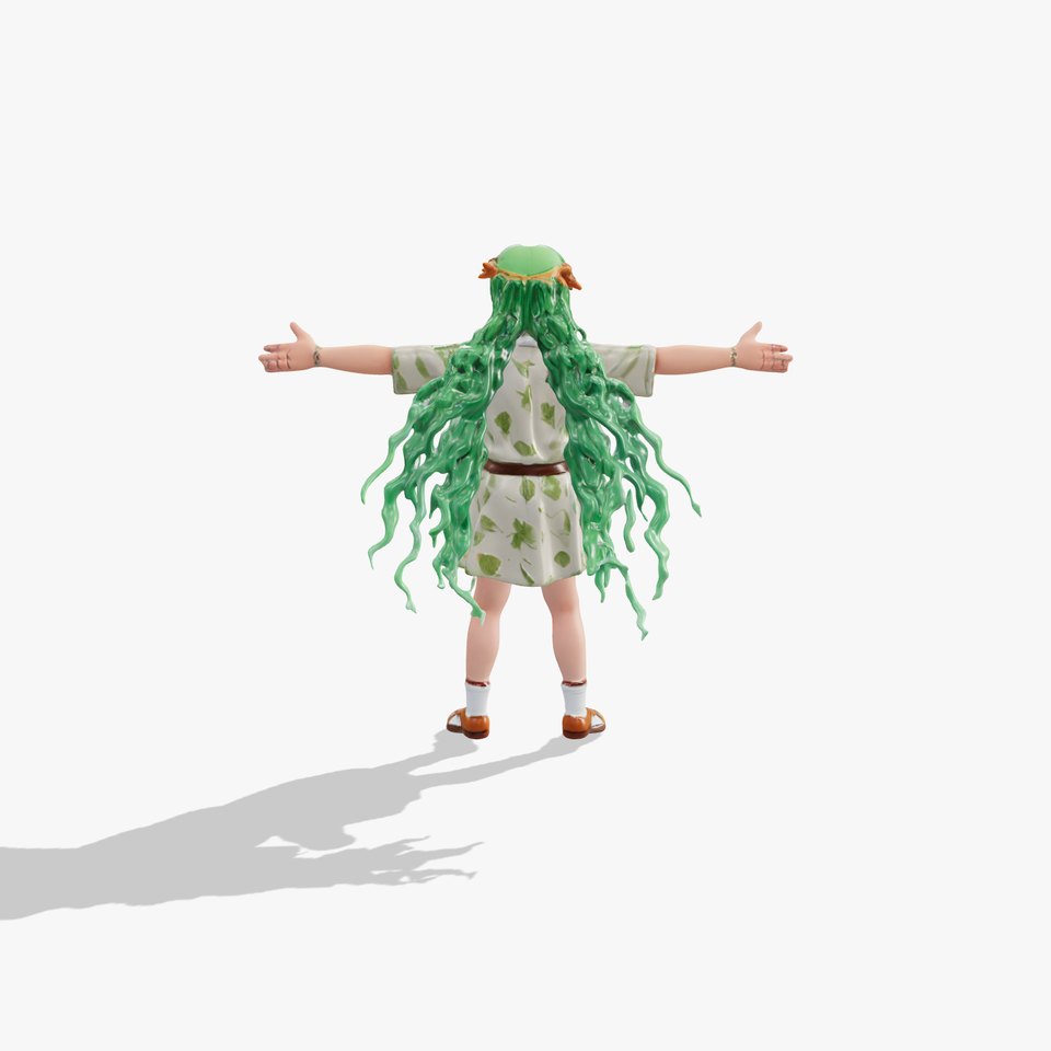 Green Haired Girl model pack
